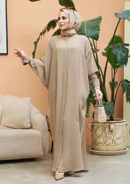 Vestido Abaya de manga larga para musulmanes