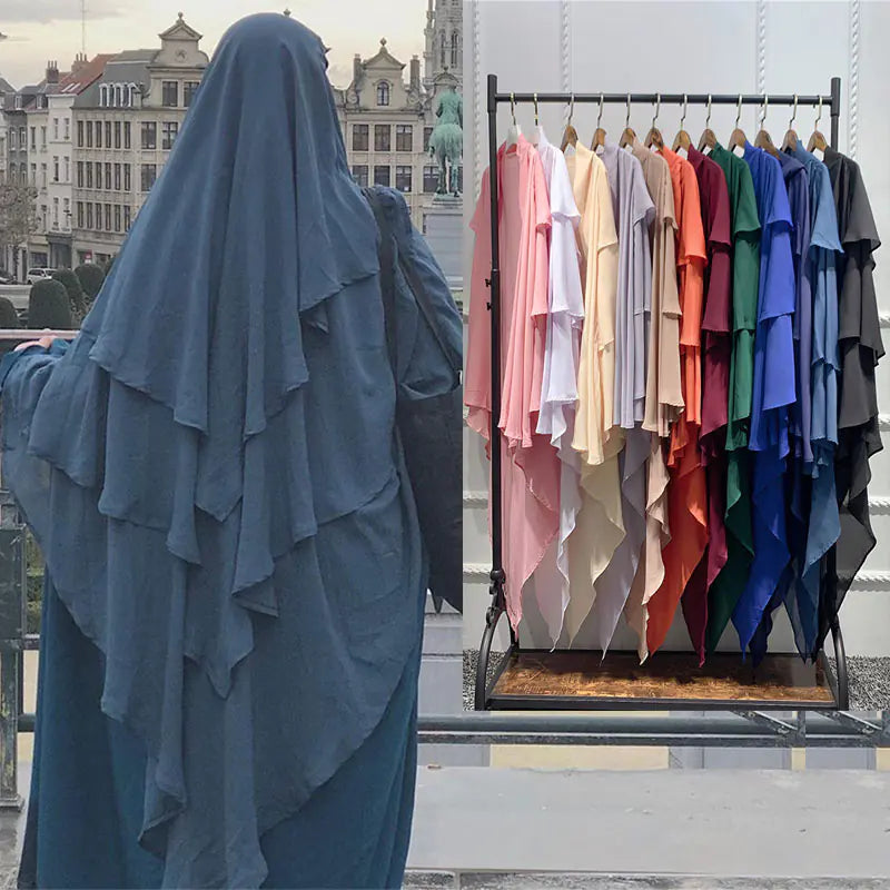 Pañuelos Musulmanes Khimar para la Cabeza Islámicos