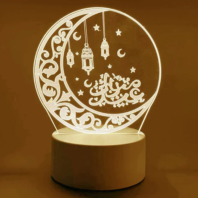 Lámpara Decorativa para el Festival Musulmán Eid Mubarak