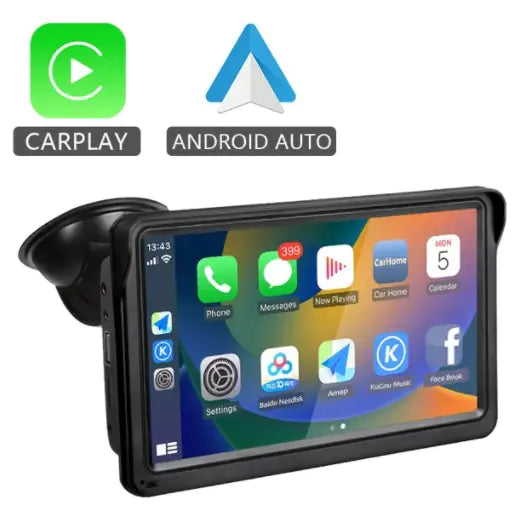 Hippcron Reproductor Multimedia de Vídeo para Coche con CarPlay y Android Auto