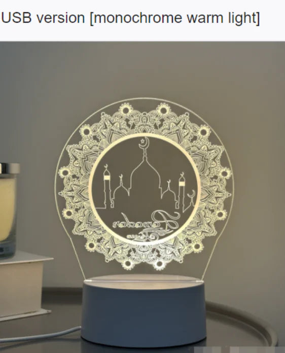 Lámpara Decorativa para el Festival Musulmán Eid Mubarak