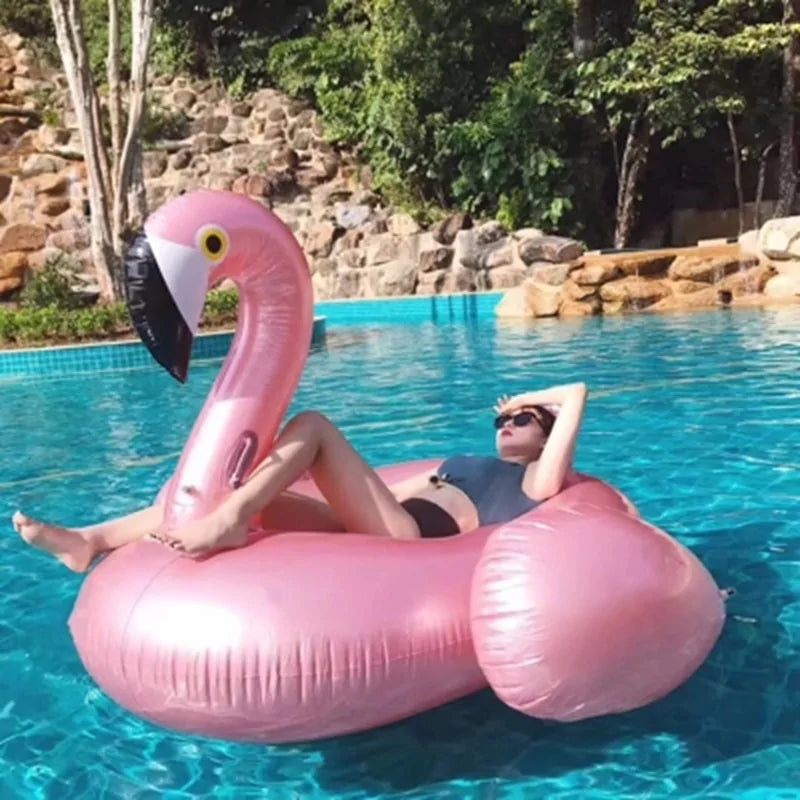 Flotadores Gigantes Inflables de Flamenco y Unicornio para Piscina