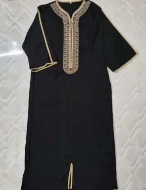 Ropa de Hombre Musulmán Kaftan, Túnica de Moda Islámica