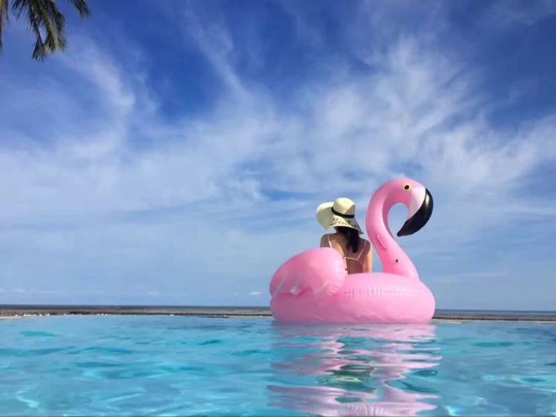 Flotadores Gigantes Inflables de Flamenco y Unicornio para Piscina