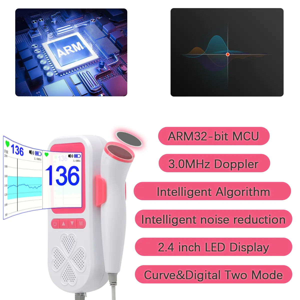 Monitor Fetal Doppler Mejorado