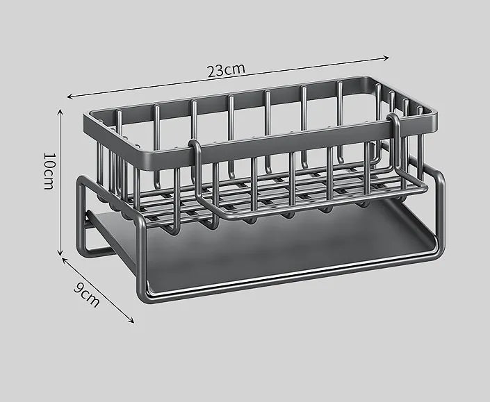 Estante de Almacenamiento y Drenaje para Fregadero de Cocina Multifuncional