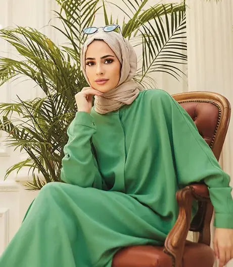 Vestido Abaya de manga larga para musulmanes